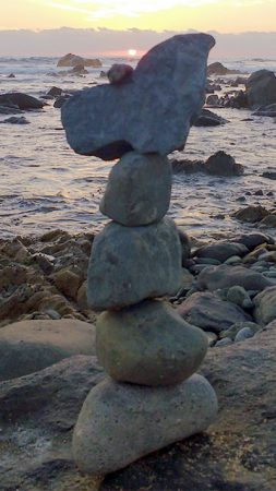 rock cairn by Brenna Busse