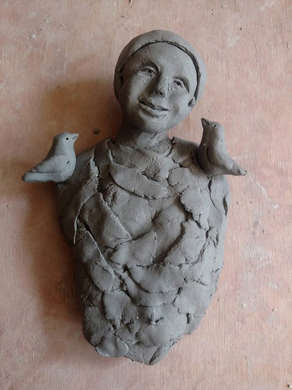 Wet Clay Figure by Brenna Busse